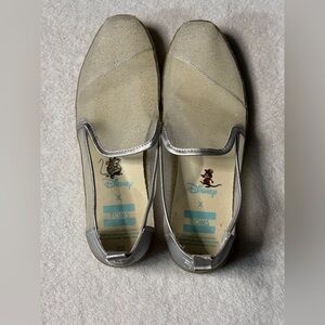 Toms Alpargata Women’s 8 Disney Cinderella‎ Glitter Mesh Wedding Shoes